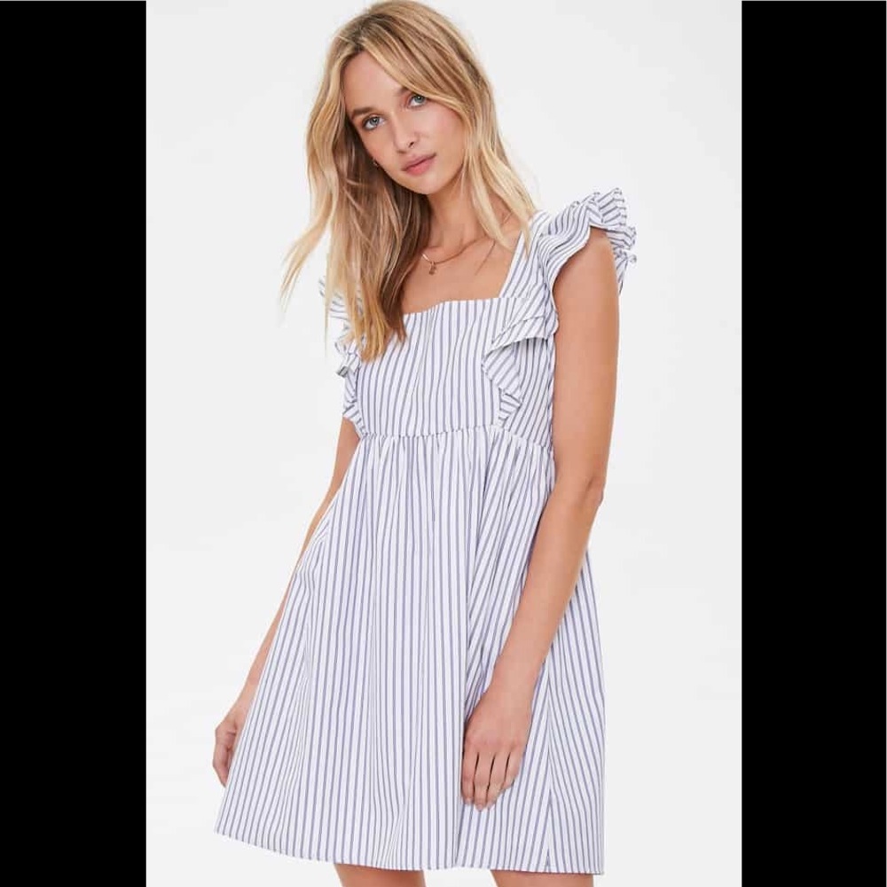 Ruffle stripe dress